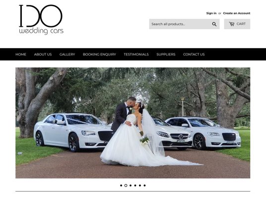 Wedding Car Hire Website Design, Development and organic SEO