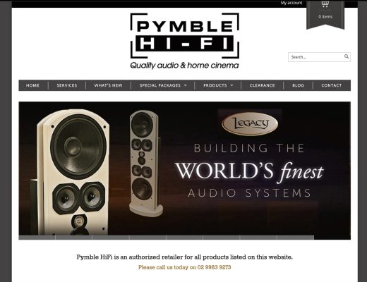 Hi Fi and Home Cinema website development, ecommerce and organic SEO